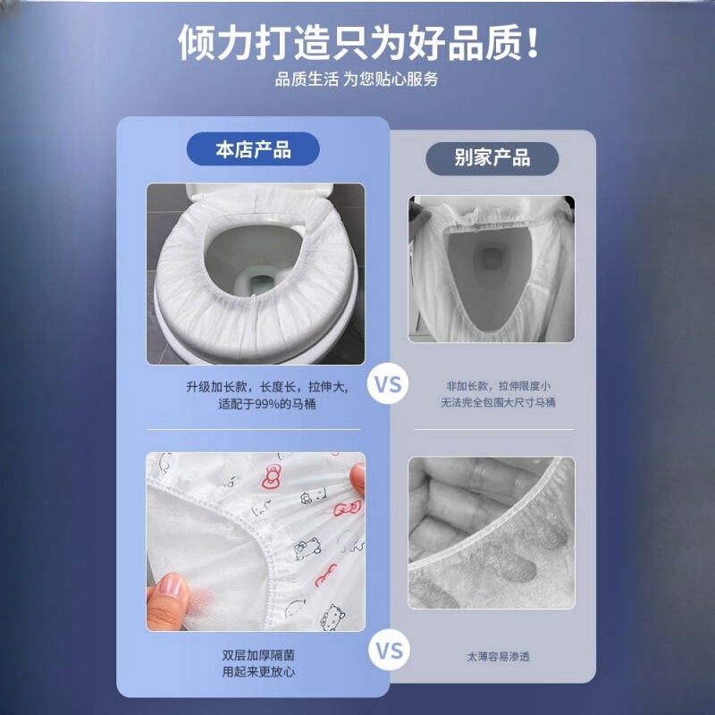 使い捨てトイレカバープリント防水家庭用旅行ホテル妊娠産婦携帯汚れ不織布座布団|undefined