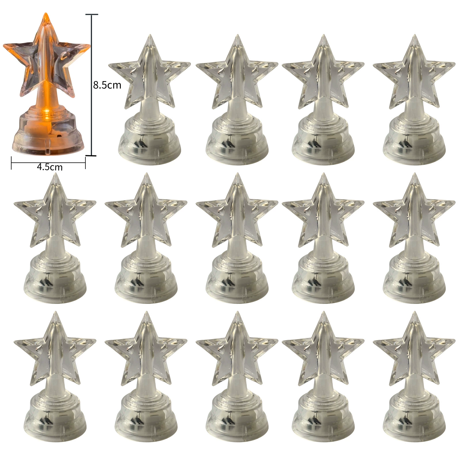 Новинка Amazon, прозрачная звезда, свеча, свет, атмосфера, день рождения, детский сад, игрушки