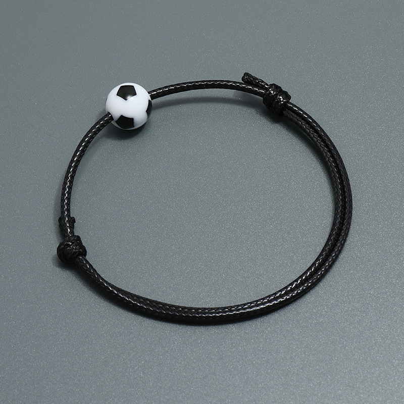 wholesale jewelry football woven rope bracelet nihaojewelry