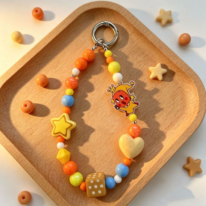 Ins-Style Cartoon Cute Star Character Chain Phone Strap Dopamine Playful Bag Pendant Keychain Decoration Ins-Style Cartoon Cute Star Character Chain Phone Strap Dopamine Playful Bag Pendant Keychain Decoration