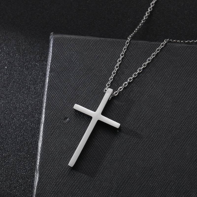 Titanium Steel Cross Necklace 11