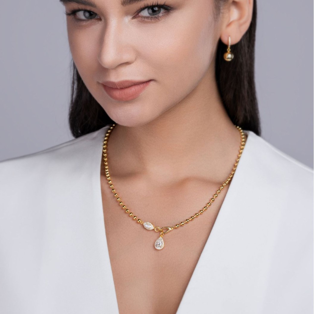 925 Sterling Silver Women's Non-fading Cross-border Necklace Simple High-end Sense