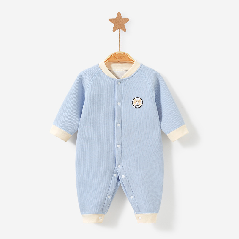 Mono para bebé para primavera, otoño e invierno, forrado de lana, cálido, adecuado para salir, conjunto unisex de otoño, pelele grueso, ropa para recién nacido.