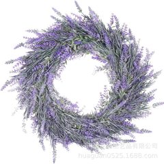 アマゾンの起爆シミュレーションラベンダーの花輪結婚祝いの家の装飾品の壁の扉のペンダントのメーカーの卸売り