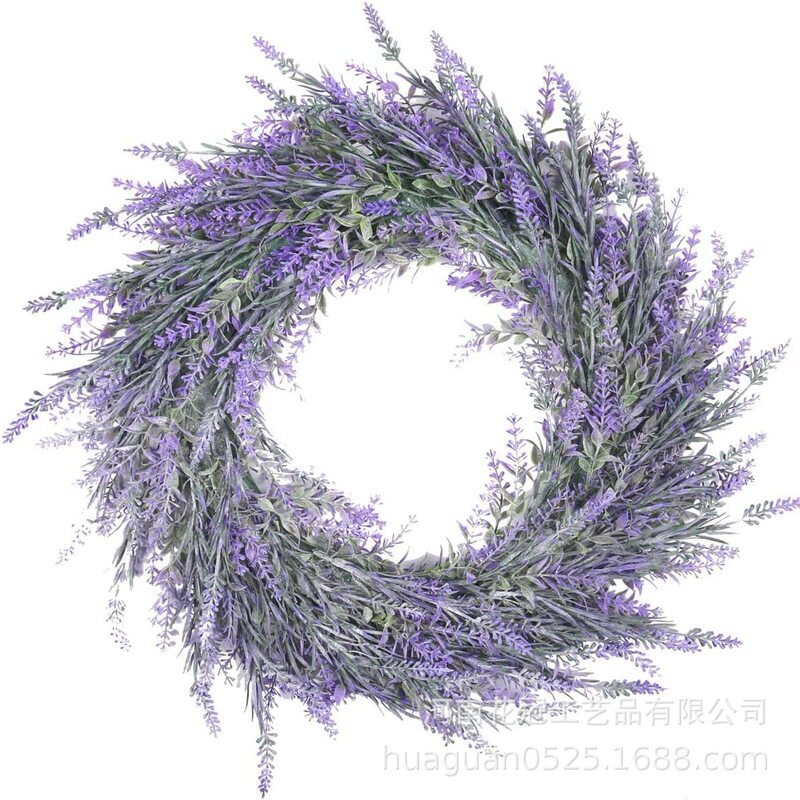 Amazon explosions simulation lavender wreath wedding home decorations wall hanging door pendant manufacturers wholesale