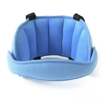 New car-mounted children's neck pillow, car cushion, baby head sleep fixation strap, car seat headrest (Headrest) - blue-childrens-version