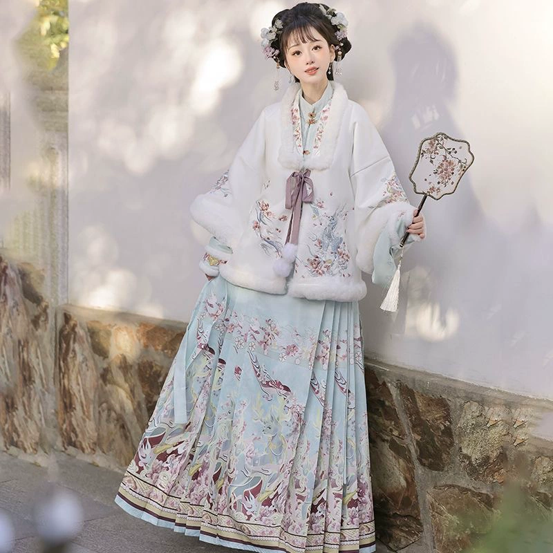 Новый бархатный утолщенный вышивка китайского костюма для новогодней одежды