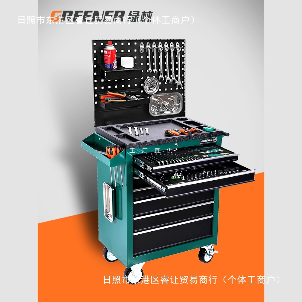 绿林汽修工具车抽屉五金维修小推箱多功能移动重型工具柜子车间用