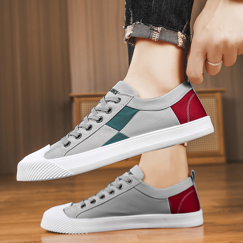 Las nuevas zapatillas de deporte de corte bajo de los hombres se pueden usar en cuatro estaciones, cómodas, transpirables, simples y elegantes, ligeras y de todo fósforo