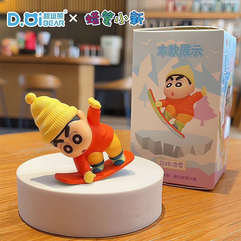 本物のクレヨンしんちゃんアニメトレンディなデスクトップ車の装飾品オフィスかわいいホーム漫画装飾ブラインドボックス|undefined