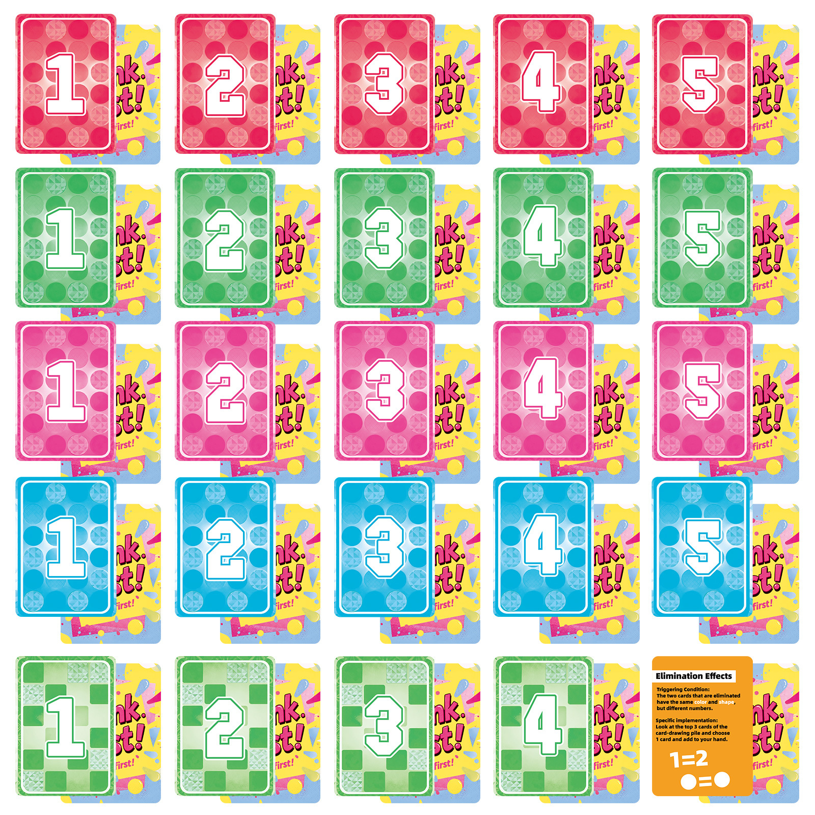 New Cross-border 50-card Board Set, Creative Team-building Party 2-5 Player Puzzle Interactive Card Game_voghion.com