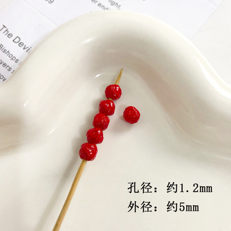 烤漆螺纹毛线珠彩色条纹diy散珠串珠手机链条包挂件饰品配件材料|undefined