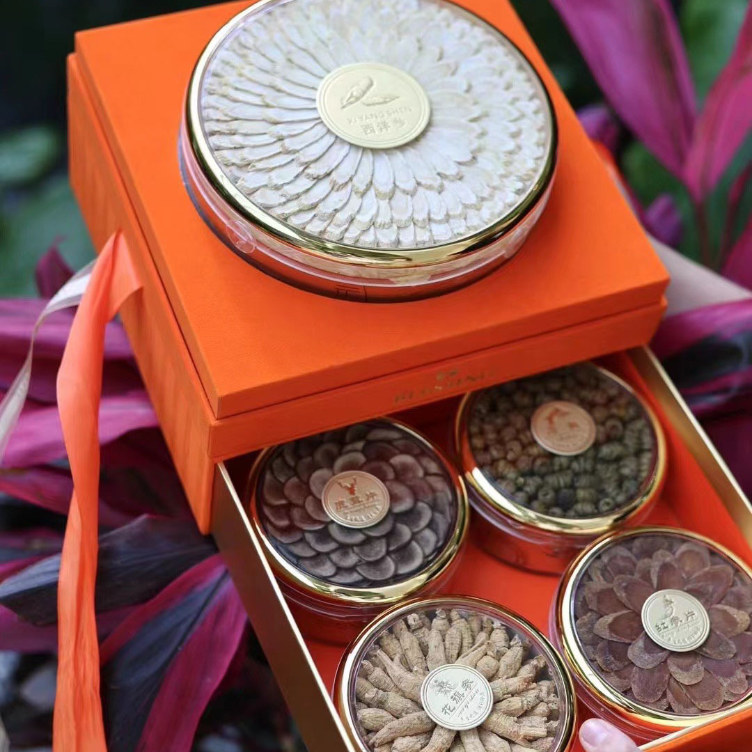 American Ginseng Gift Box 200g Premium Herbal Set with Dendrobium Deer Antler and Red Ginseng for Elders in use