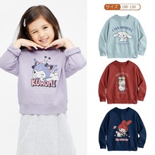 日系新款女童柔软毛圈长袖卫衣卡通儿童春秋冬季加厚上衣中大女童
