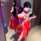 Gui Fei's Sex Lingerie Sexy Exotic Tassel Split Antique Dun Huang Feitian Perspective Tease Temptation Dance Dress