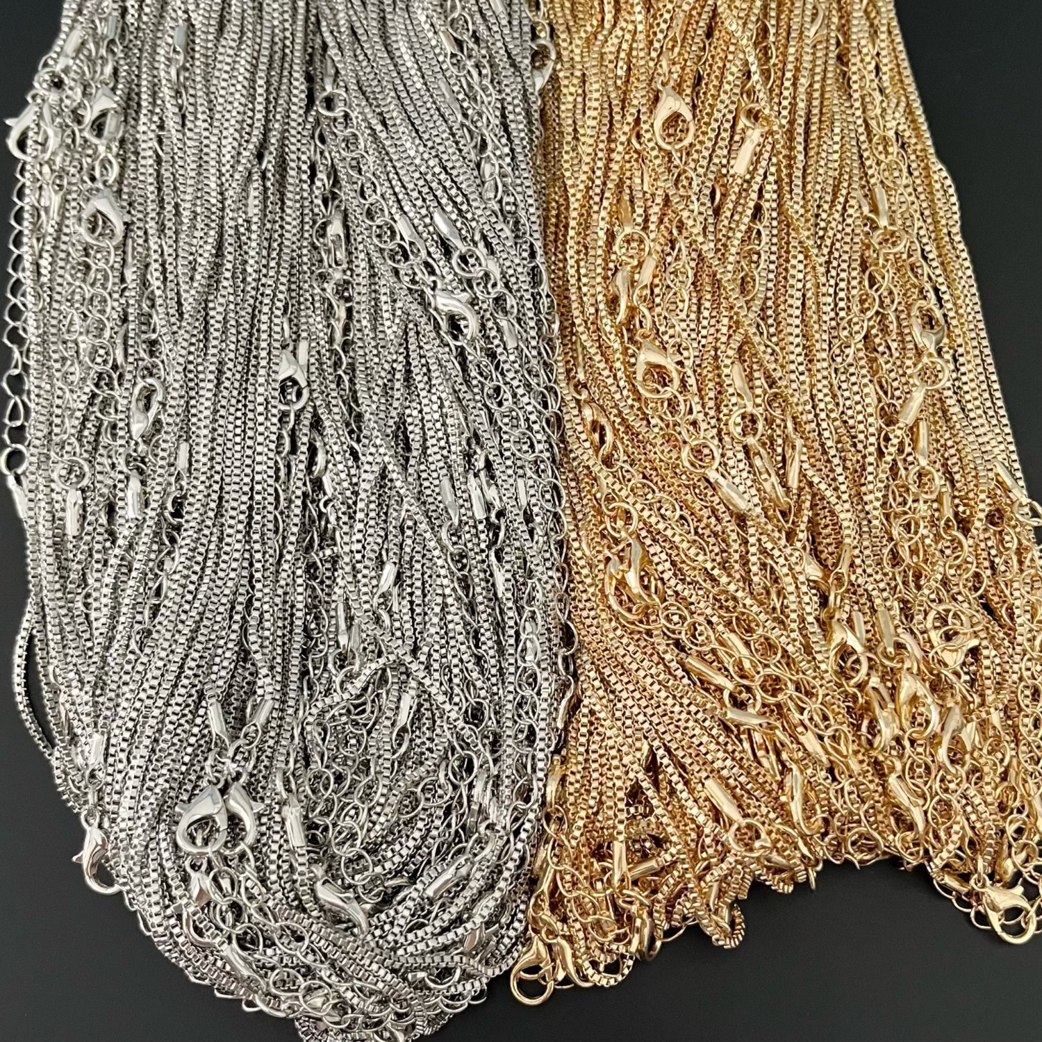 DIY üçün metal zəncir — kvadrat halqa, şəxsi boyunbağı üçün
