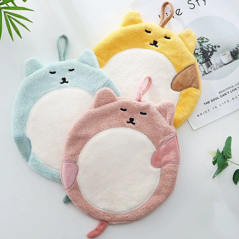 Cartoon coral towel, increased thickness, water absorbent