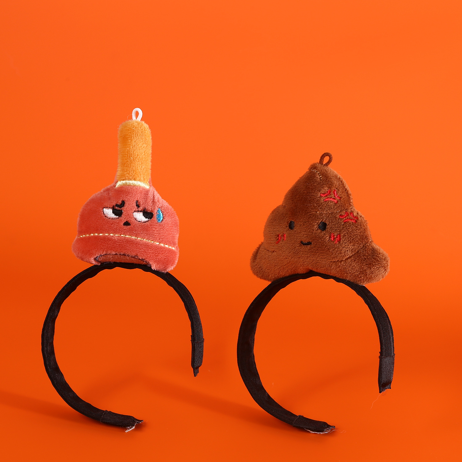 Mascotas extrañas heces inodoro de absorción de peluche para gatos perros comercio exterior cos muñeca de algodón accesorios toque de cabeza image 3