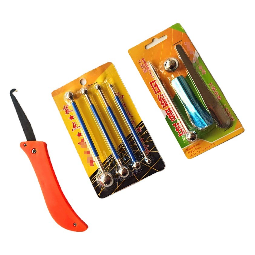 Оптовая продажа косметического шитья Набор из 4 предметов косметический швейный набор из 5 предметов из нержавеющей стали Инь и Ян угловой костюм давление швейный шариковый указательный нож косметический швейный инструмент