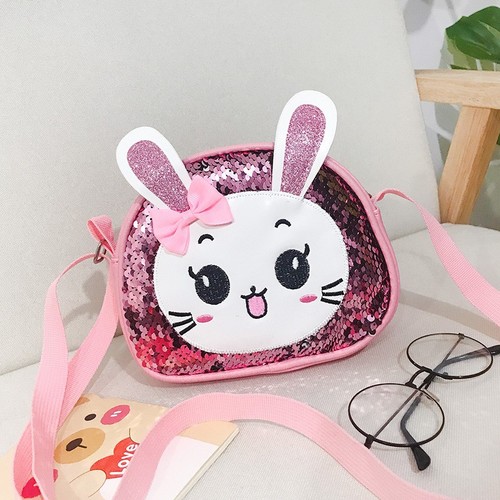 The new kids lucky bagsequins children package private fashion sequined single shoulder bag cartoon rabbit princess his parcel