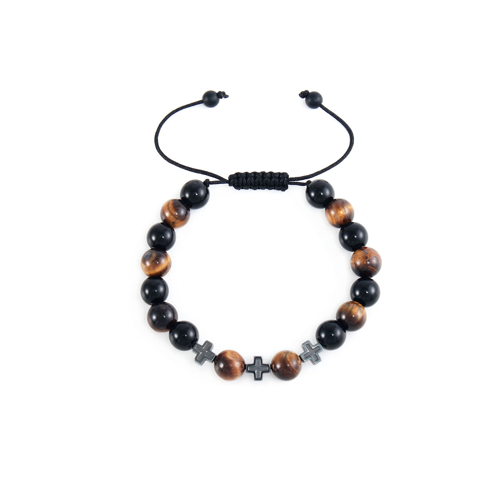 1 Piece Simple Style Geometric Glass/Colored Glaze Beaded Unisex Bracelets