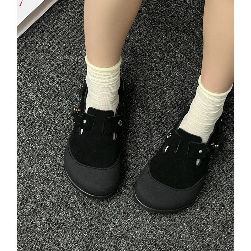 【ZCL】Boken Birkenstock Dホームジョイント包頭ミュールスリッパヌバックカーフスキン正規ワイドバージョン|undefined