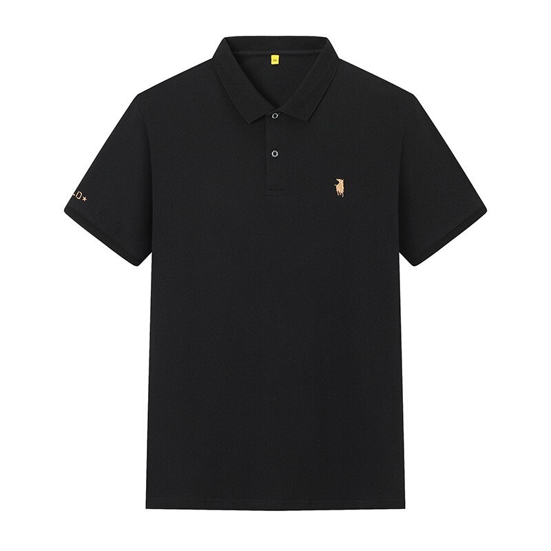 Fat Guy 2022 Summer Men's Plus Size Casual Turn-Down Collar Short Sleeve T-Shirt Wholesale Loose Fit
