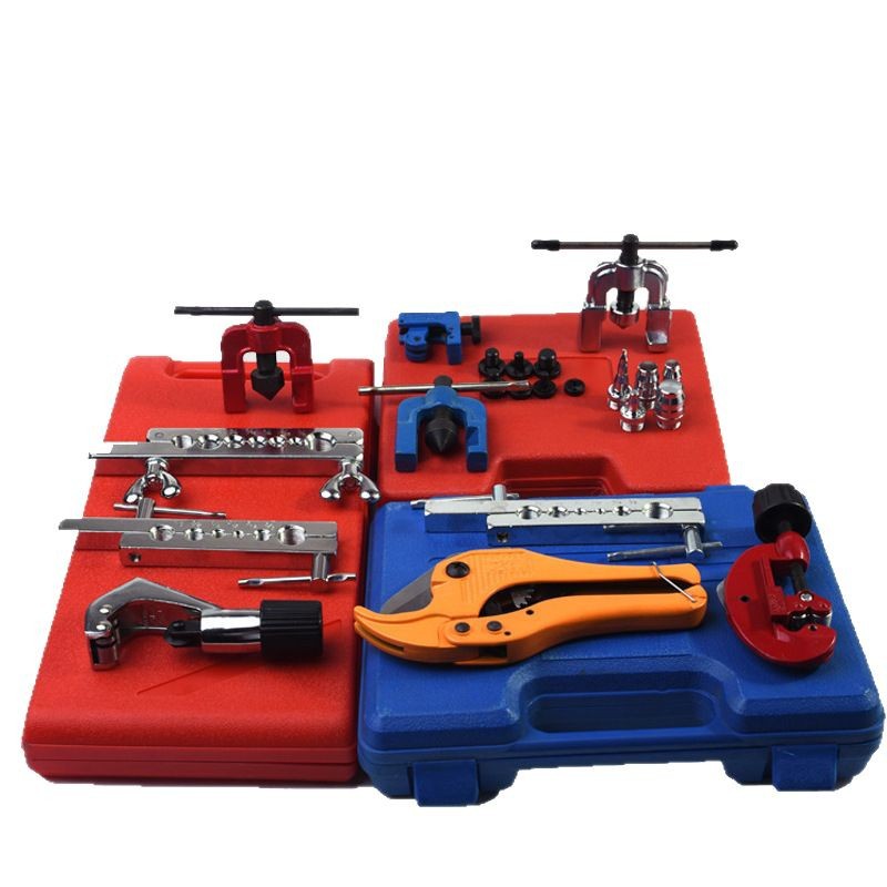 Juego de expansor de tubo de cobre, expansor excéntrico, aire acondicionado, reparación de refrigeración, expansor de tubo manual, herramienta de boca de campana