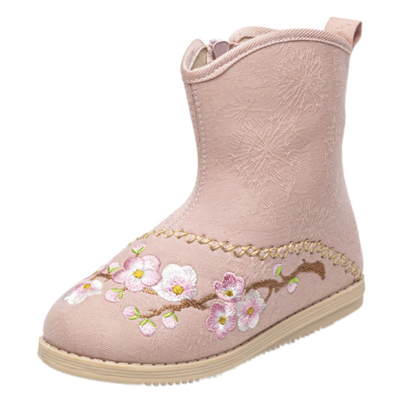 Туфли для девочек Hanfu Зимние старые пекинские туфли из ткани