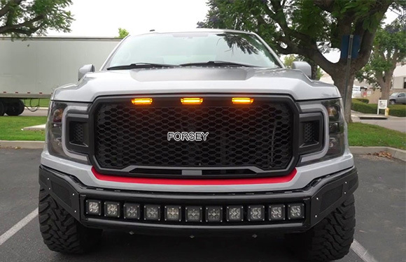 Suitable for 18-19 Ford F- 7.5kg front grille without lights on the sides