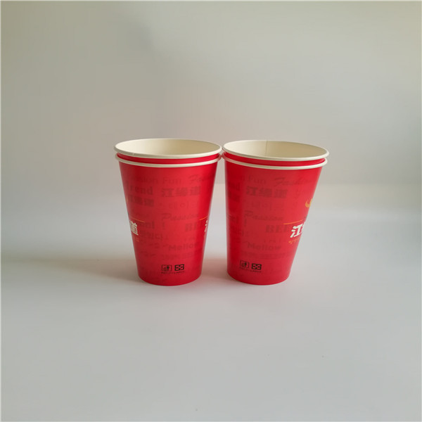 Taza de papel Coca-Cola desechable 1000 taza de papel Coca-Cola con taza de té de leche doble película de agua fría y caliente disponible