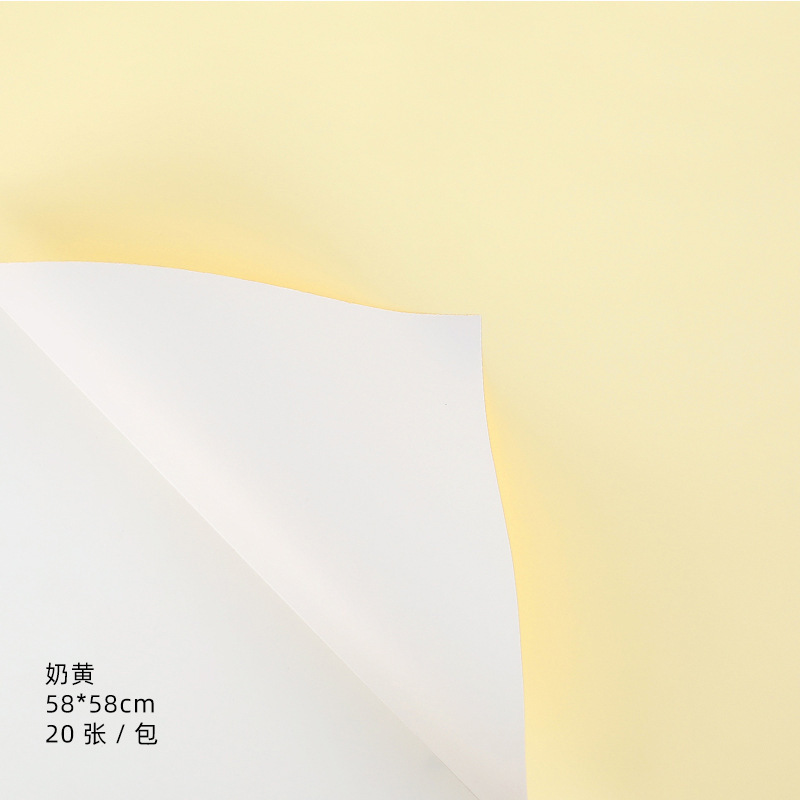 Tangde fábrica directa de doble cara de dos colores papel Ouya engrosada impermeable regalo flor papel de embalaje al por mayor