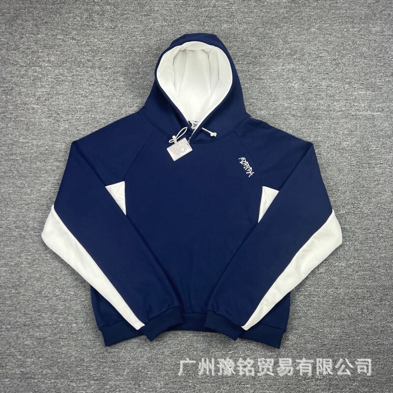 欧美高街秋冬新款美式时尚潮流宽松休闲字母刺绣连帽卫衣卫裤男女|undefined