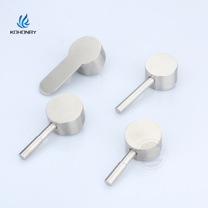 304 stainless steel handle faucet handle bathroom faucet accessories 35 core 40 core handle stainless steel handle