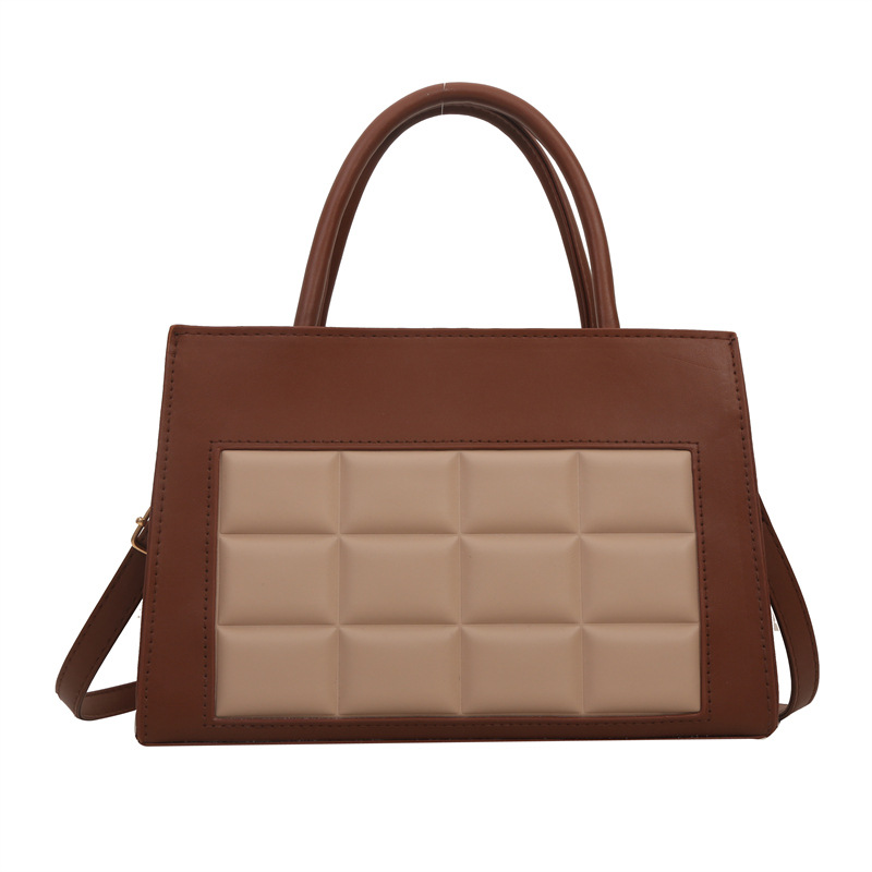 2023 invierno nuevo bolso de hombro de alta textura bolso de hombro personalizado todo partido simple moda bolsa de tela escocesa de las mujeres