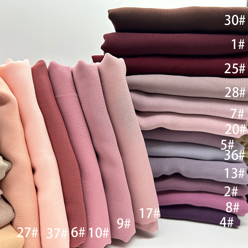 MH021 Composite Silk Chiffon Scarf Classics Hijab by Mariam's1