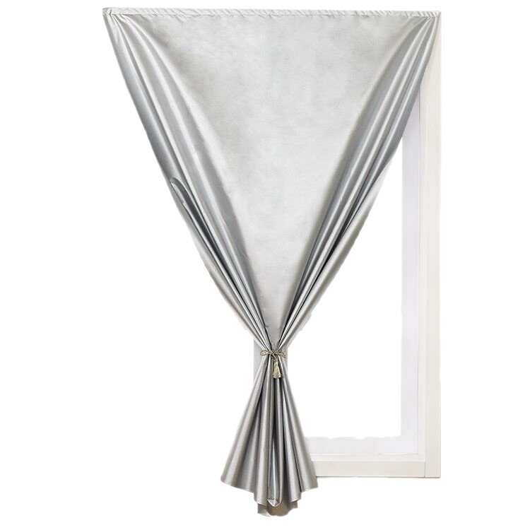 Instalación sin orificios Cortina de Velcro Paño de sombreado completo Dormitorio Sombrilla Ventana de la Bahía Protección solar Aislamiento térmico Bloqueo de luz Protección UV