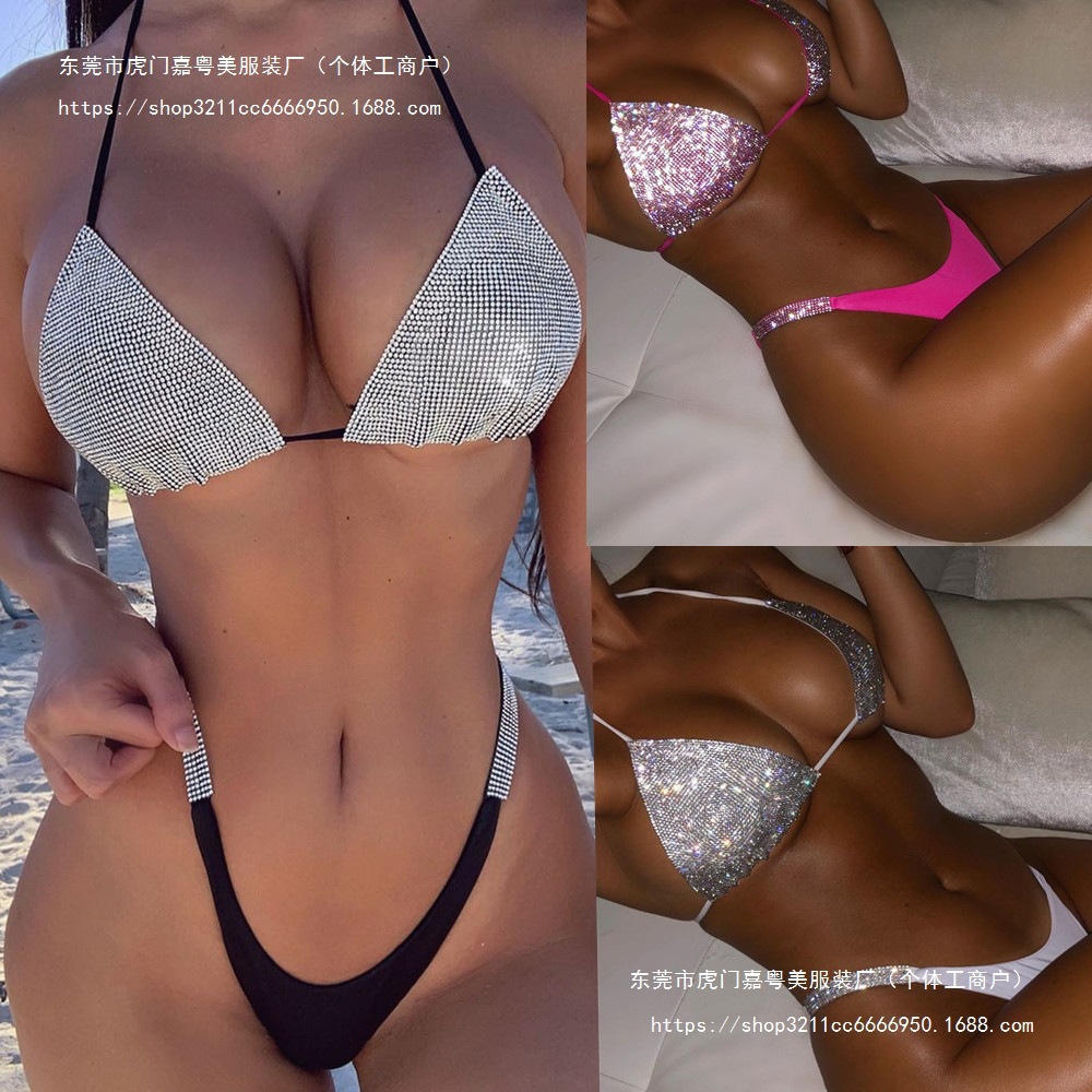 2025 nuevo traje de baño sexy dividido de Shein mujeres europeas y americanas amazon bikini trajes de baño transfronterizos al por mayor a bajo precio
