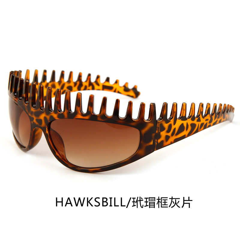 时尚个性发箍太阳镜女款欧美辣妹凹造型眼镜跨境潮流防紫外线墨镜|undefined