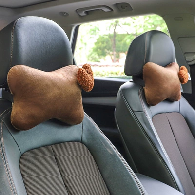 Pillow, Car Cushion, Cute Car Headrest - coffee-coffee-love-matching-set