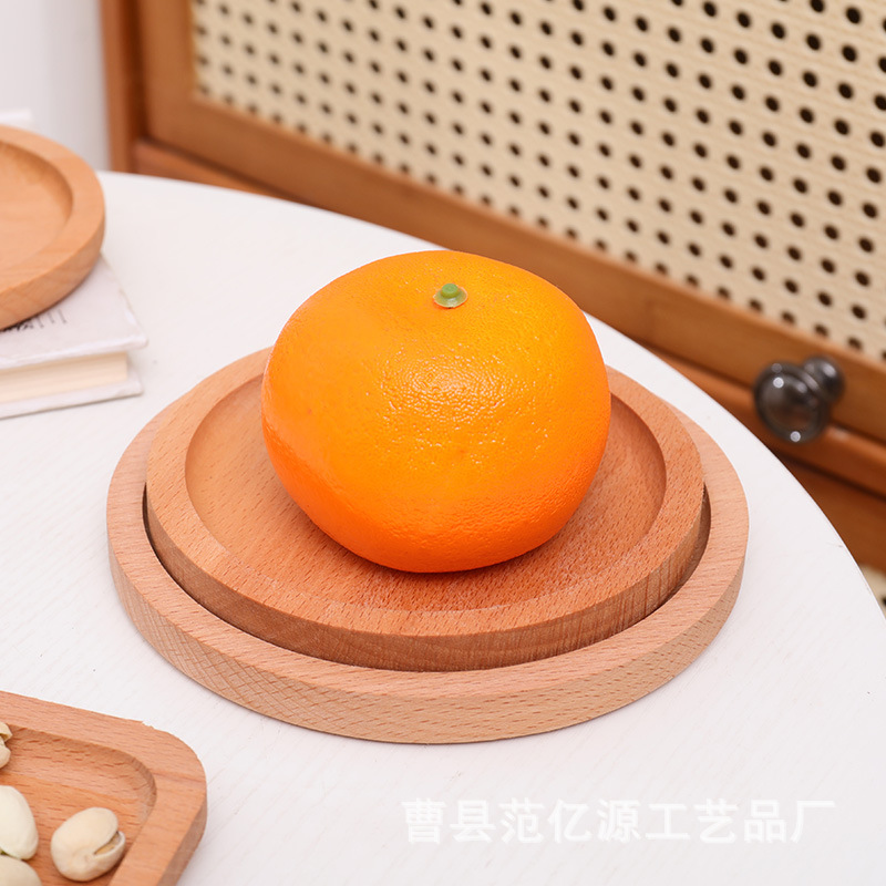 Bandeja de madera maciza estilo japonés, plato rectangular de almacenamiento, plato creativo para frutas, plato de madera de haya para desayuno, bandeja de madera para aperitivos.