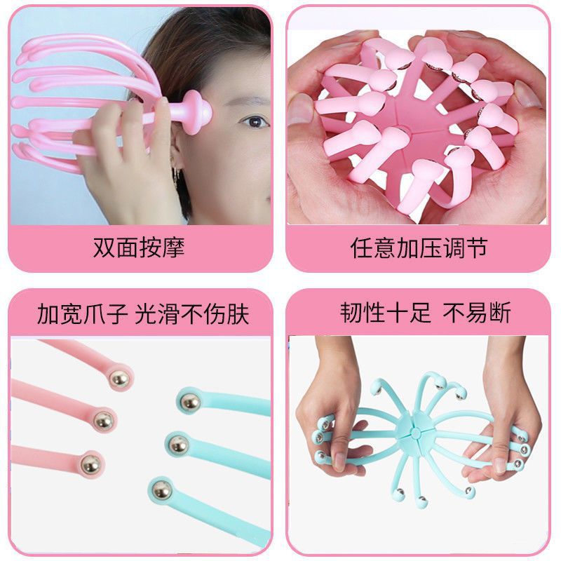 Garra de bola de acero multifuncional extraíble 12 garras 18 garras 25 garras bola de acero cuero cabelludo rasguño cabeza extractor de alma venta directa de fábrica