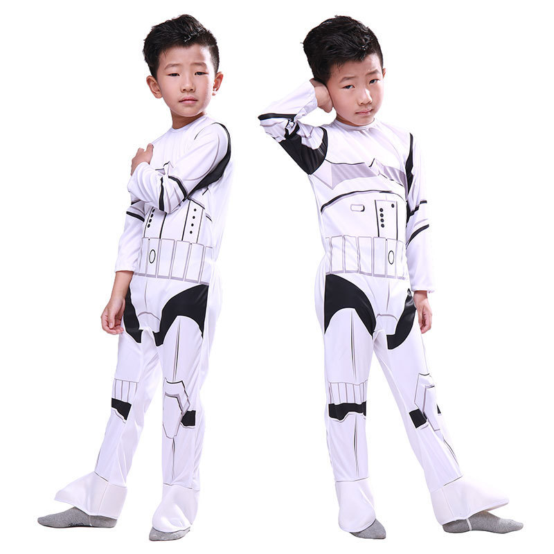 Star Wars Stormtrooper Imperial White Armor Darth Vader Child Cosplay Costume