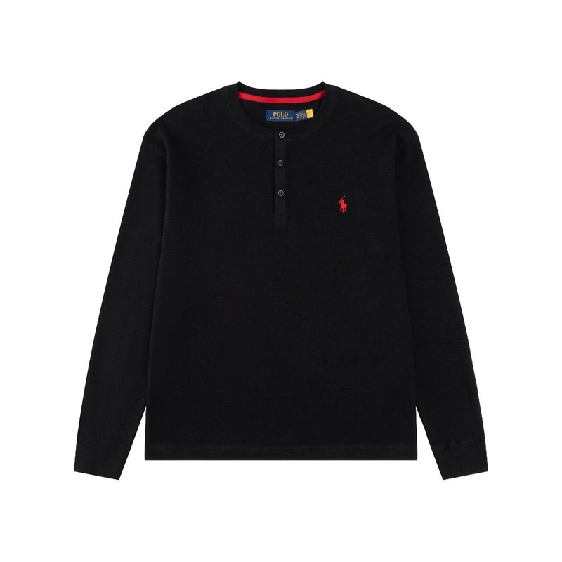 25 Ralph Lauren/拉夫劳伦华夫格亨利领开胸纽扣男女同款休闲卫衣|undefined