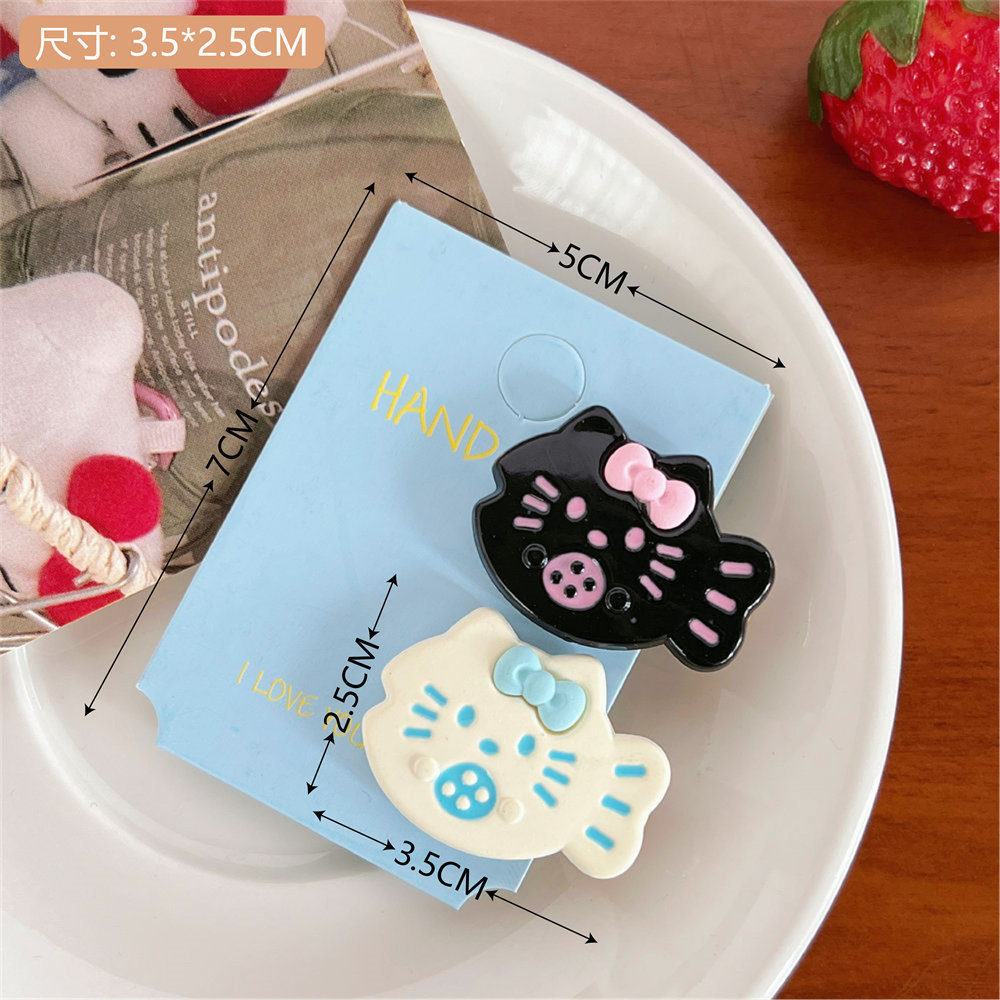 Pargo de color caramelo horquilla ins dulce niña corazón lindo pez pequeño flequillos clip estudiante todo partido horquilla accesorios para el cabello