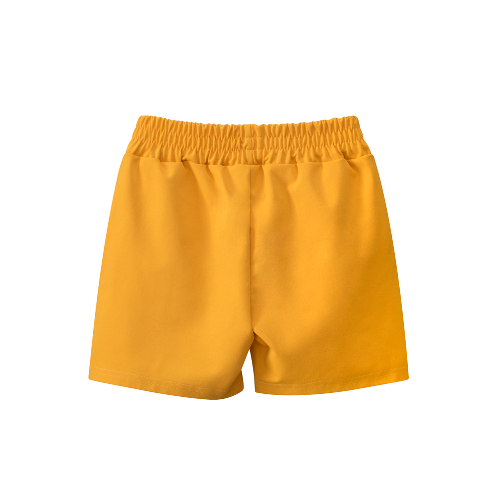 27kids pantalones cortos para niños, fáciles de secar y rápidos, pantalones casuales para niños, pantalones de playa de color sólido sueltos de verano, fuente transfronteriza image 4