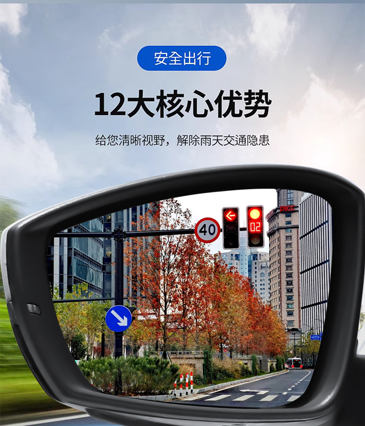 Car Rearview Mirror Anti-Rain Film Anti-Fog Waterproof Stickers