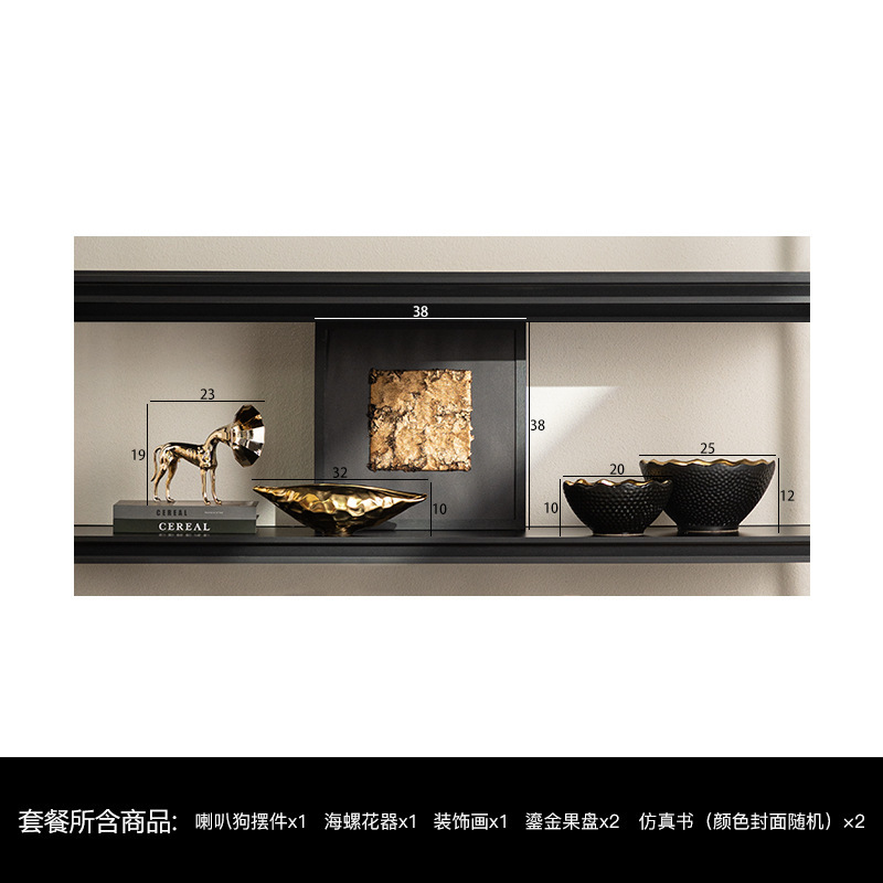 芸貝子のイタリア式の軽い豪華な芸術の高級感のきわめてシンプルな置物の客間の酒の箱のテレビの戸棚のハイエンドの大衆の陶磁器の柔らかいです。