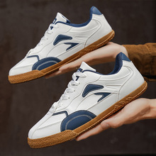 跨境欧洲站46大码男鞋板鞋秋季新皮面青少年学生休闲运动德训鞋男