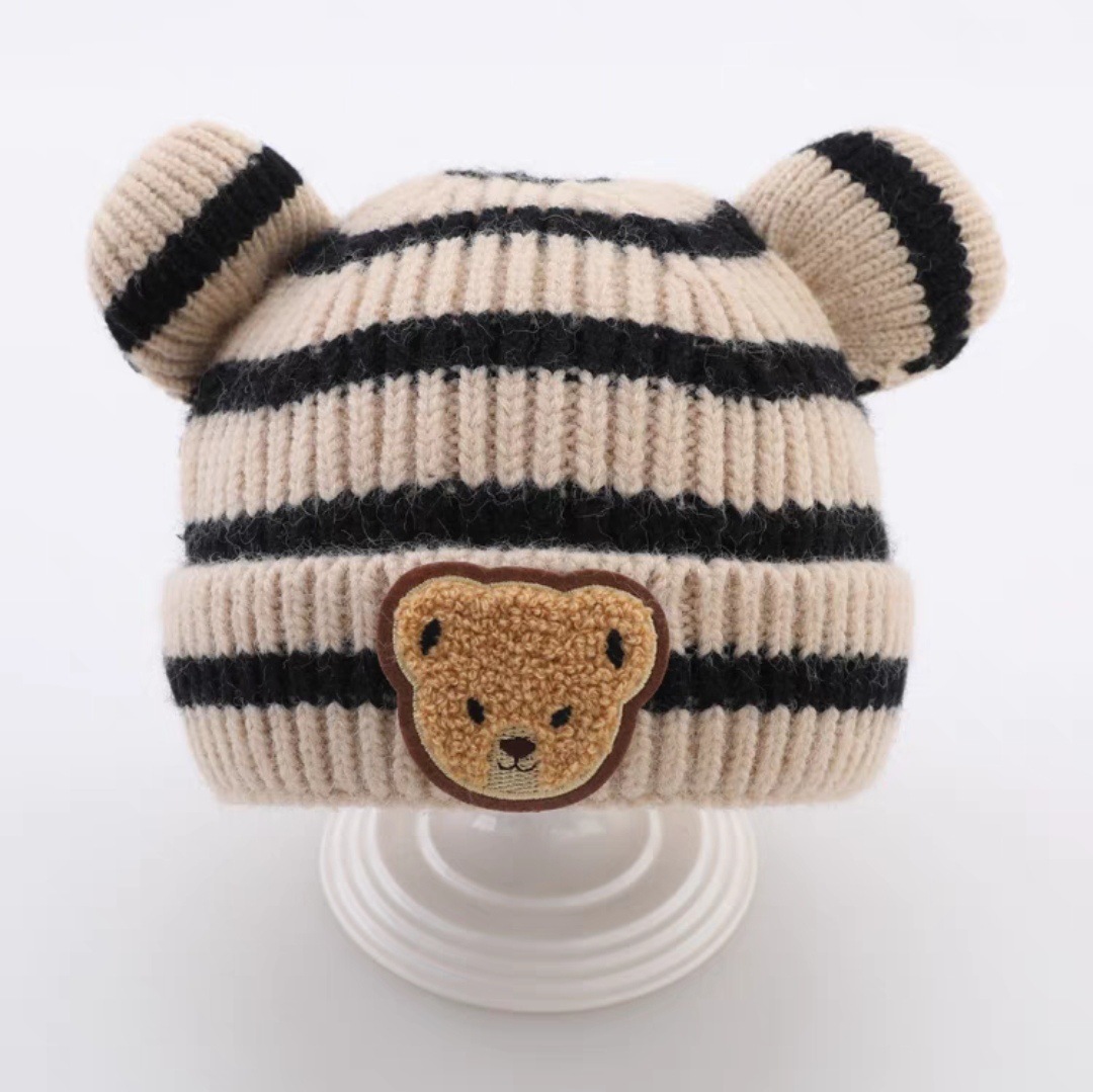 Children Unisex Cartoon Style Stripe Jacquard Wool Cap display picture 5
